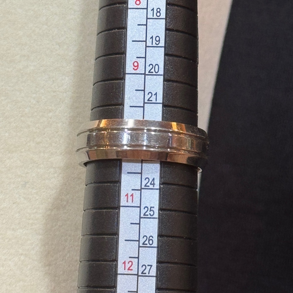 TITANIUM Ring Sz 10 Jewelry Shiny Men’s UNISEX Sz 10 Wedding Engage Make Offer - Picture 6 of 9